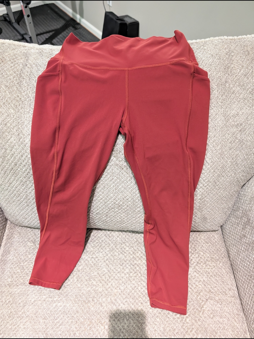 lululemon athletica Deep Rust Red Performance Leggings